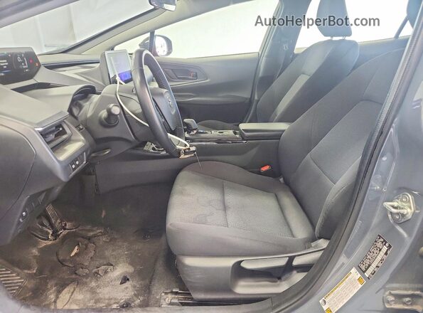 JTDACAAU6P3005036 2023 TOYOTA PRIUS Gray Widok wnętrza z przodu