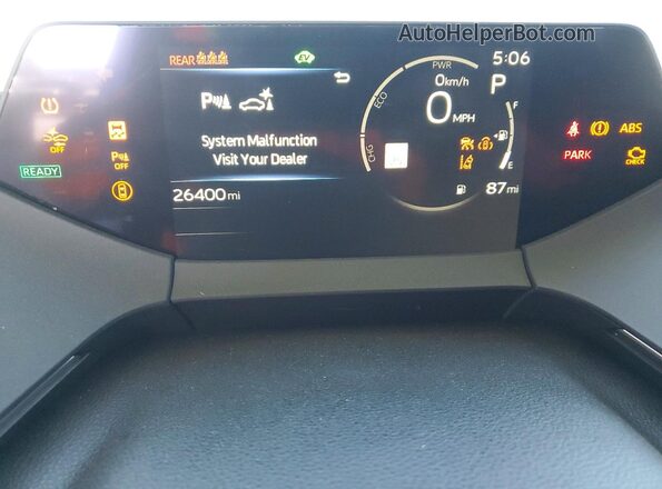 JTDACAAU6R3017870 2024 TOYOTA PRIUS White Widok zestawu wskaźników