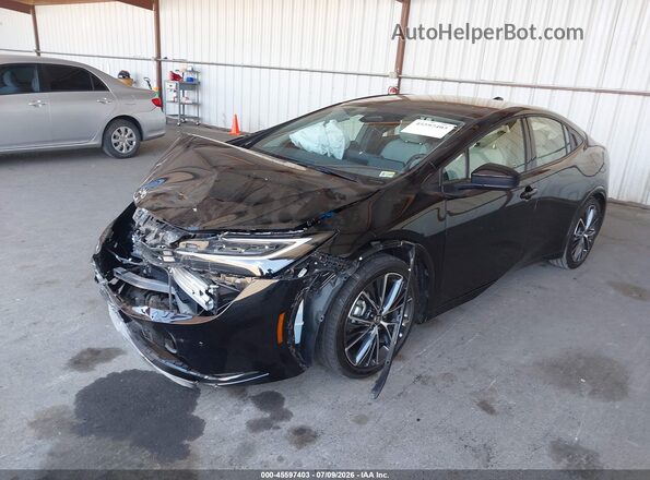 JTDACAAU6R3031283 2024 TOYOTA PRIUS Black Առջևի ձախ երեք քառորդ տեսարան