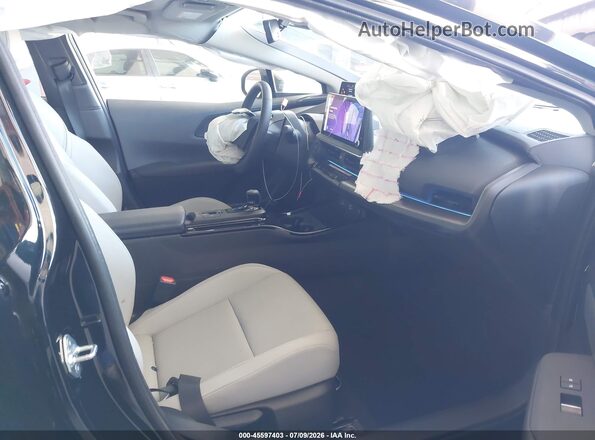 JTDACAAU6R3031283 2024 TOYOTA PRIUS Black Սալոնի դիմացի տեսք