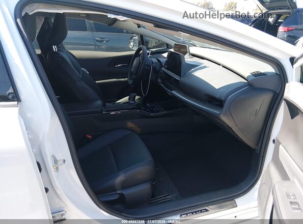 JTDACAAU7P3008012 2023 TOYOTA PRIUS White Widok wnętrza z przodu