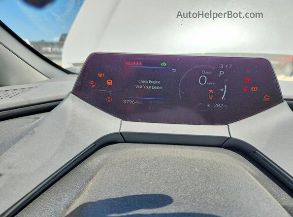 JTDACAAU7S3055372 2025 TOYOTA PRIUS White ხელსაწყოთა პანელის ხედი