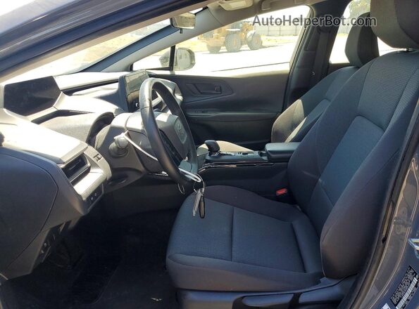 JTDACAAUXR3025423 2024 TOYOTA PRIUS Gray წინა სალონის ხედი