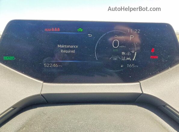 JTDACAAUXR3025423 2024 TOYOTA PRIUS Gray ხელსაწყოთა პანელის ხედი