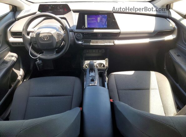 JTDACAAUXR3025423 2024 TOYOTA PRIUS Gray წინა პანელის ხედი