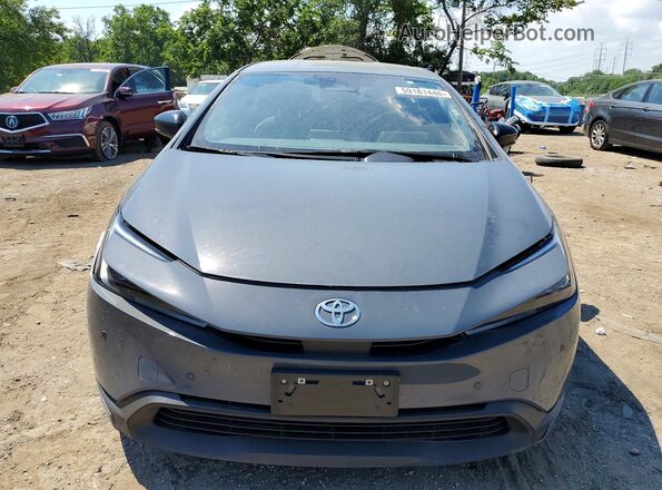 JTDACAAUXR3026376 2024 TOYOTA PRIUS Gray Vista frontal