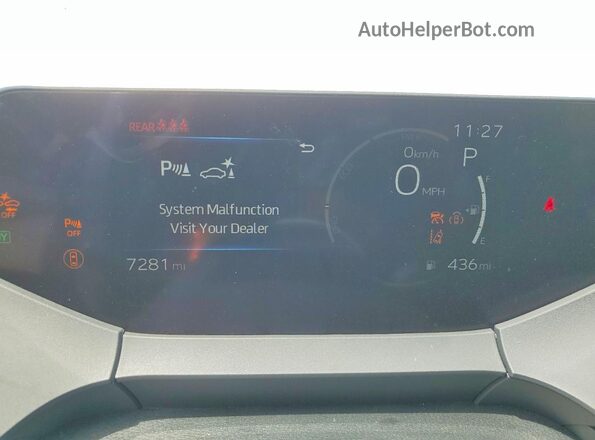 JTDACAAUXS3060579 2025 TOYOTA PRIUS Silver Vista del cuadro de instrumentos