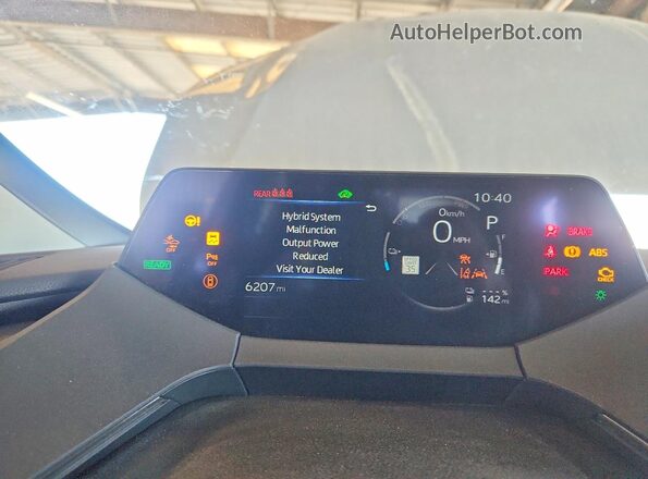 JTDACACU0R3037013 2024 TOYOTA PRIUS Silver Vista del cuadro de instrumentos