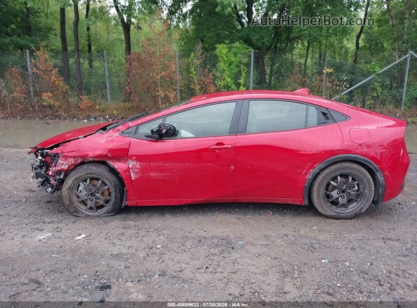 JTDACACU2S3044776 2025 TOYOTA PRIUS PLUG-IN HYBRID Red Սալոնի 360 աստիճան տեսք