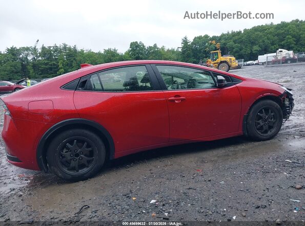 JTDACACU2S3044776 2025 TOYOTA PRIUS PLUG-IN HYBRID Red Սալոնի հետևի տեսք