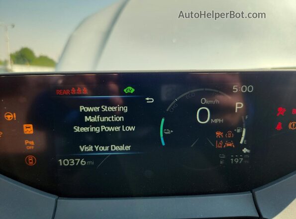 JTDACACU2S3046155 2025 TOYOTA PRIUS White Instrument cluster view