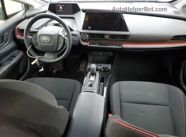 JTDACACU6P3010704 2023 TOYOTA PRIUS Silver Dashboard view