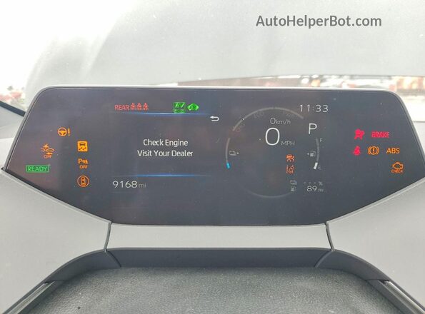 JTDACACU7S3047124 2025 TOYOTA PRIUS Black ხელსაწყოთა პანელის ხედი