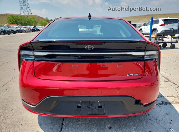 JTDACACU8T3069604 2026 TOYOTA PRIUS Red უკანა ხედი