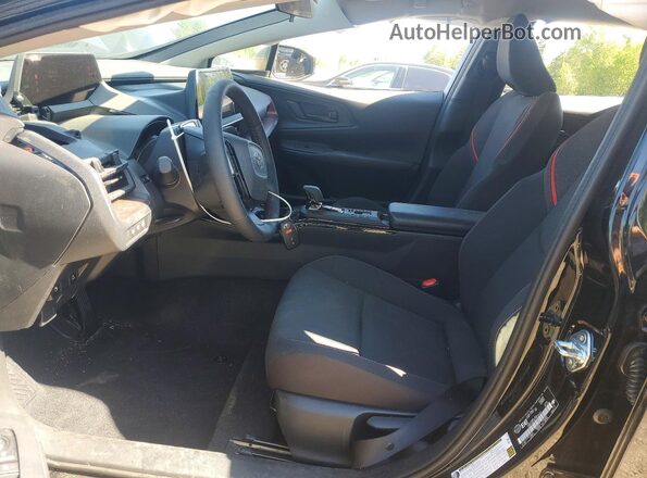 JTDACACU8T3075693 2026 TOYOTA PRIUS Black წინა სალონის ხედი