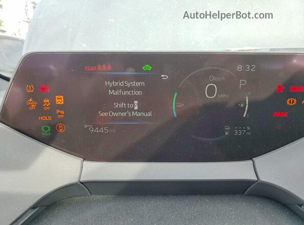 JTDACACU9S3045214 2025 TOYOTA PRIUS Gray ხელსაწყოთა პანელის ხედი
