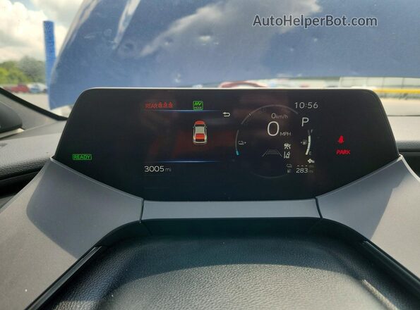 JTDACACUXT3055428 2026 TOYOTA PRIUS Blue Instrument cluster view