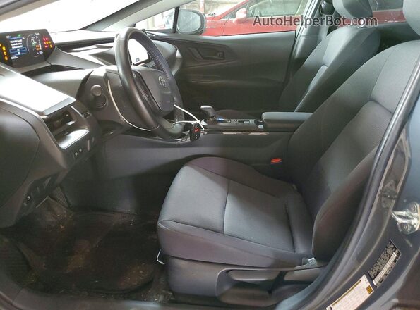 JTDADABU2P3002095 2023 TOYOTA PRIUS Gray Вид салону спереду