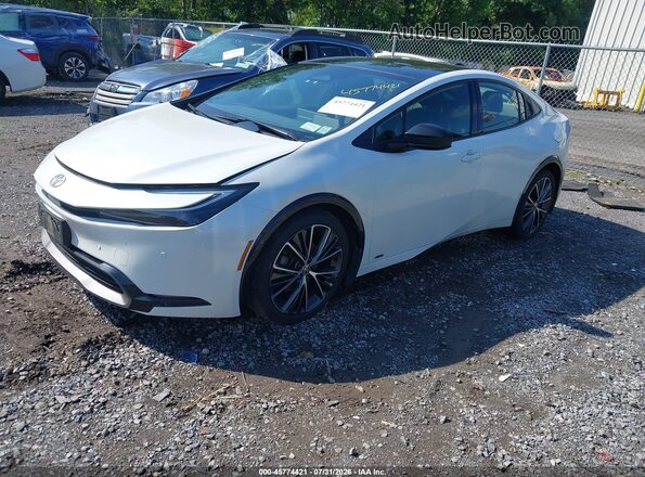 JTDADABU2P3005661 2023 TOYOTA PRIUS White Առջևի ձախ երեք քառորդ տեսարան