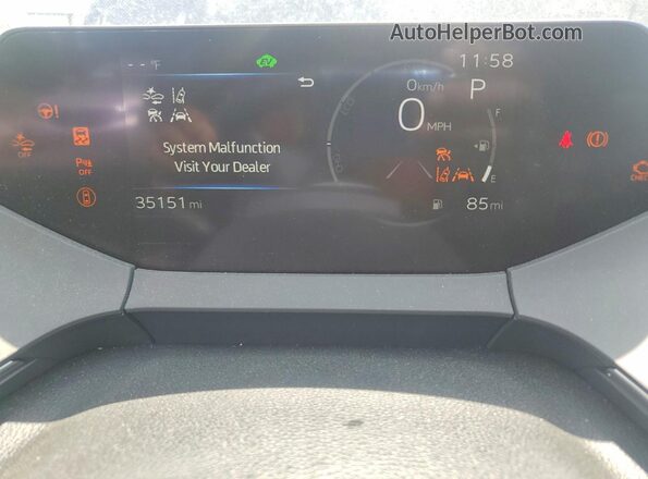 JTDADABU2R3011091 2024 TOYOTA PRIUS Blue Widok zestawu wskaźników