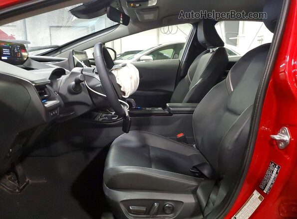JTDADABU3S3027807 2025 TOYOTA PRIUS Red Widok wnętrza z przodu