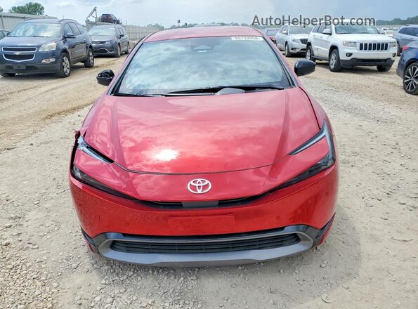 JTDADABUXS3028498 2025 TOYOTA PRIUS Red Front view
