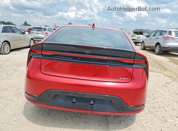 JTDADABUXS3028498 2025 TOYOTA PRIUS Red Rear view