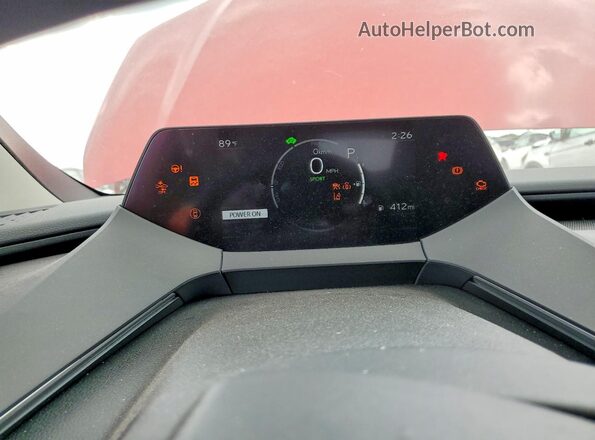 JTDADABUXS3028498 2025 TOYOTA PRIUS Red Instrument cluster view