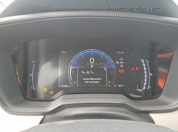 JTDB4MEE1T3032564 2026 TOYOTA COROLLA Gray Widok zestawu wskaźników