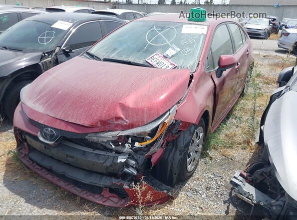 JTDB4MEE2PJ001972 2023 TOYOTA COROLLA Red Առջևի ձախ երեք քառորդ տեսարան
