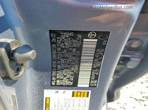 JTDB4MEE4P3011634 2023 TOYOTA COROLLA Blue Engine compartment view