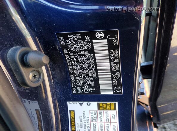 JTDBCMFE0S3072232 2025 TOYOTA COROLLA Blue Շարժիչի բաժամունքի տեսք