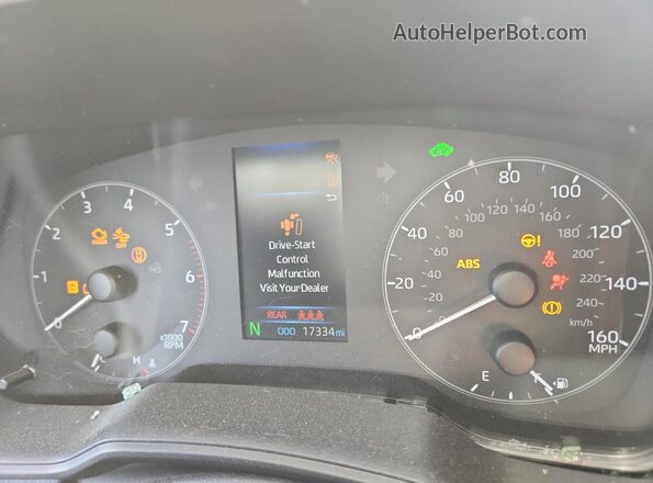 JTDBCMFE1S3081943 2025 TOYOTA COROLLA Белый Вид щитка приборов