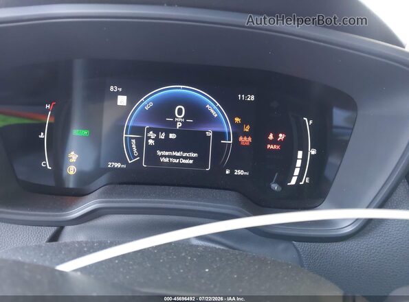 JTDBCMFE2T3143559 2026 TOYOTA COROLLA HYBRID White უკანა სავარძლების ხედი