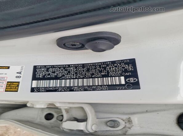 JTDBCMFE3PJ014585 2023 TOYOTA COROLLA Белый Вид подкапотного пространства