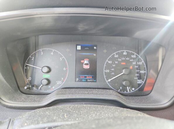 JTDBCMFE4PJ015602 2023 TOYOTA COROLLA Blue Vista del cuadro de instrumentos