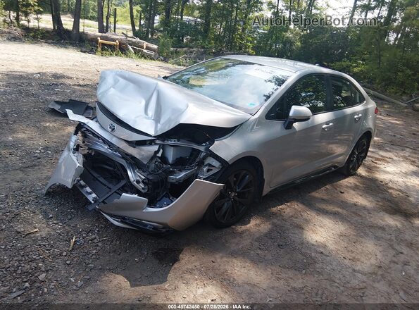 JTDBCMFE5PJ005595 2023 TOYOTA COROLLA Silver წინა მარცხენა ხედი სამი მეოთხედიდან
