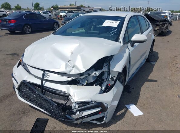 JTDBCMFE5T3128344 2026 TOYOTA COROLLA HYBRID White Առջևի ձախ երեք քառորդ տեսարան