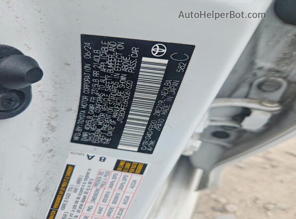 JTDBCMFE6R3061620 2024 TOYOTA COROLLA White Вид підкапотного простору