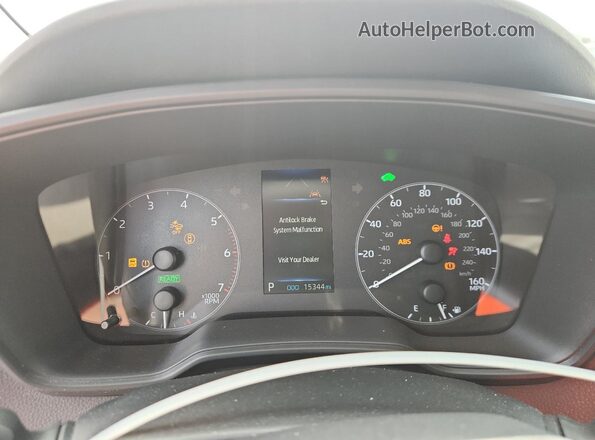 JTDBCMFE6RJ018049 2024 TOYOTA COROLLA White Instrument cluster view