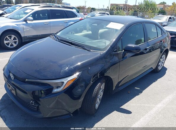 JTDBCMFE6S3098818 2025 TOYOTA COROLLA Black Առջևի ձախ երեք քառորդ տեսարան