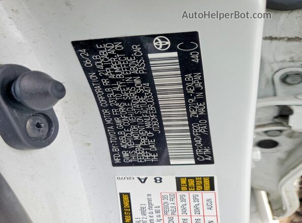 JTDBCMFE8RJ033474 2024 TOYOTA COROLLA Белый Вид подкапотного пространства