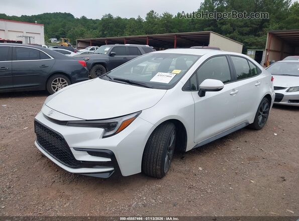 JTDBCMFE9T3129755 2026 TOYOTA COROLLA HYBRID White Przód lewy
