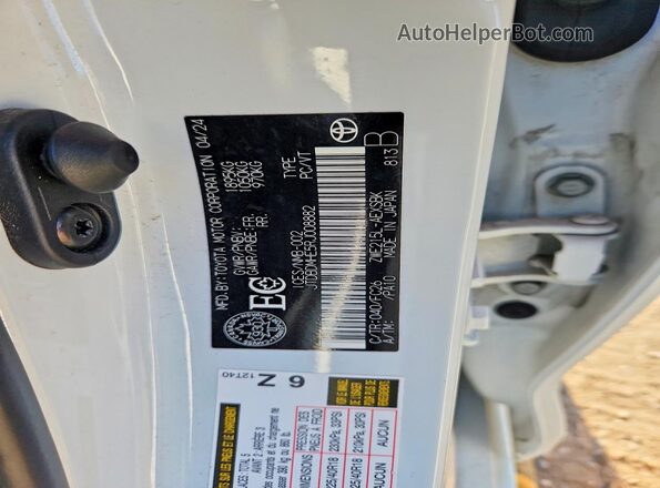 JTDBDMHE5RJ008882 2024 TOYOTA COROLLA White Շարժիչի բաժամունքի տեսք
