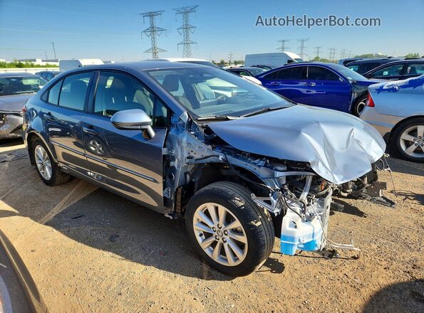 JTDBDMHE6P3004552 2023 TOYOTA COROLLA Blue Przód prawy