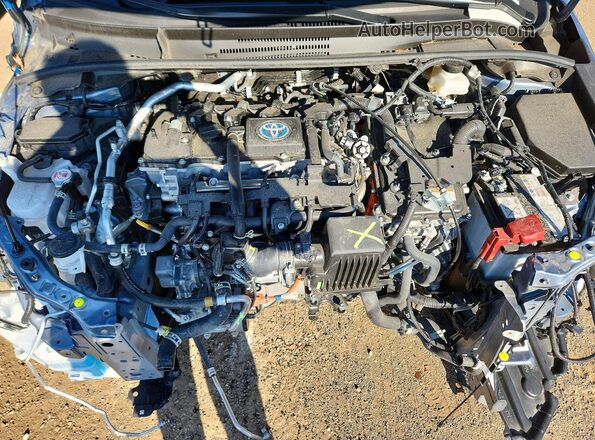 JTDBDMHE6P3004552 2023 TOYOTA COROLLA Blue Widok wnętrza z tyłu