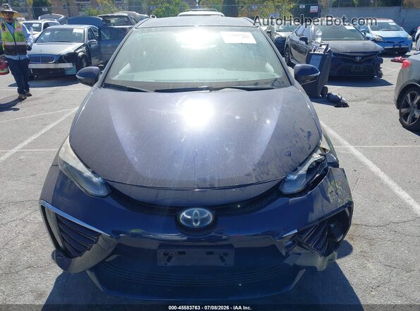 JTDBVRBD1HA003218 2017 TOYOTA MIRAI Blue Instrument cluster view