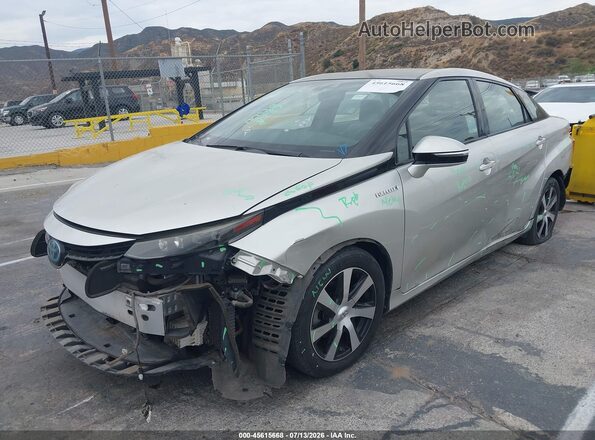 JTDBVRBD4JA005230 2018 TOYOTA MIRAI Silver Առջևի ձախ երեք քառորդ տեսարան