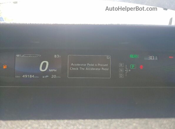 JTDBVRBD5JA005317 2018 TOYOTA MIRAI Blue Вид щитка приладів