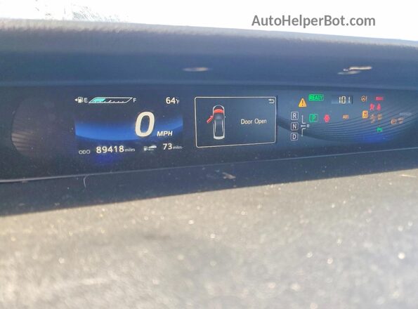 JTDBVRBD9GA000565 2016 TOYOTA MIRAI Blue Вид щитка приладів